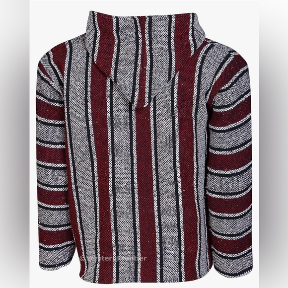 NWOT Baja style woven hoodie - Picture 6 of 7